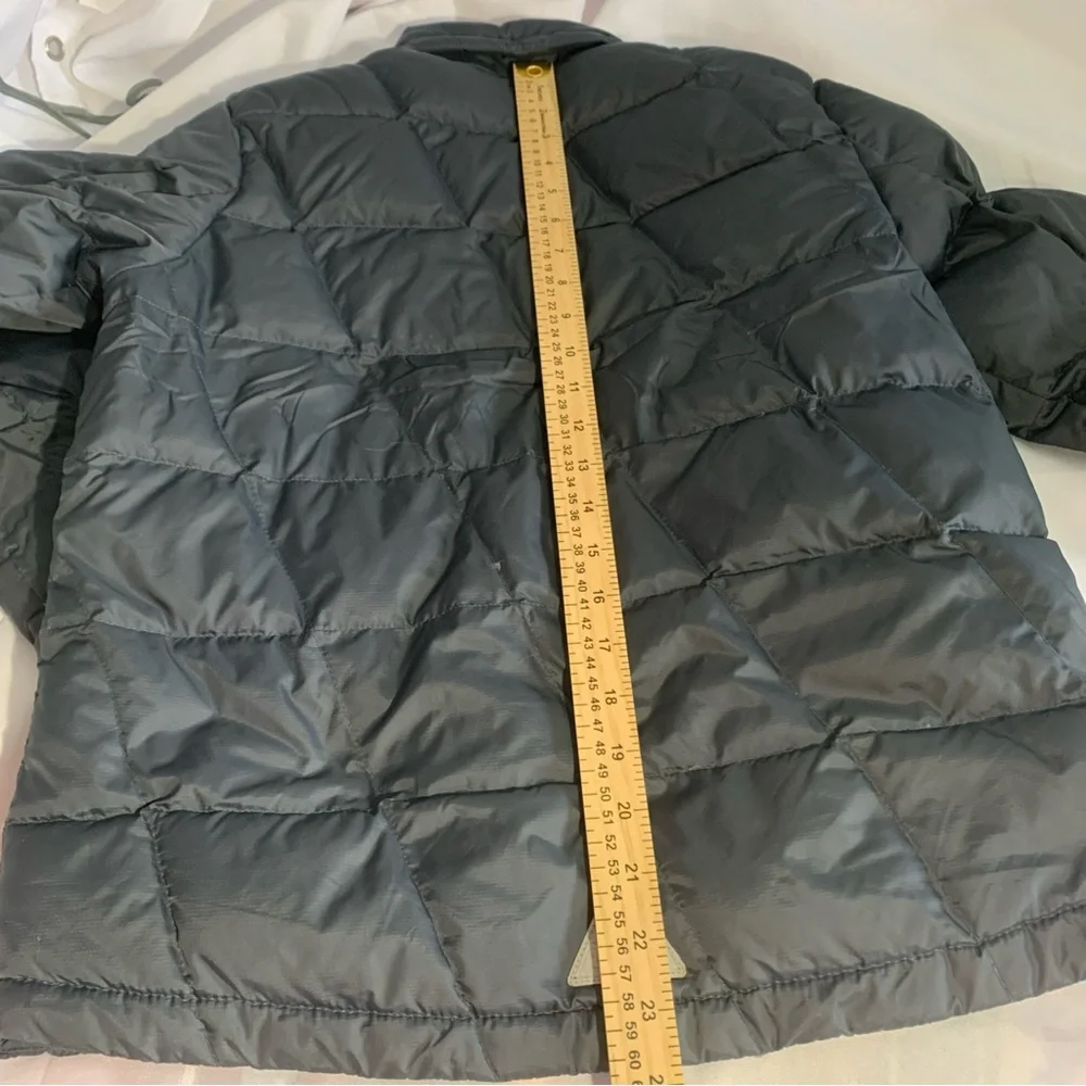 L.L. Bean Downtek Jacket Navy Blue Orange Kids Medium 10-12 Unisex